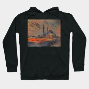 Khaled bin Al-Walid Mosque View (Munch) Hoodie